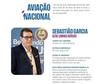 Sebastião Garcia (Azul) é melhor Promotor de Vendas em Aviação Nacional - Rio de Janeiro Sebastião Garcia (Azul) é melhor Promotor de Vendas em Aviação Nacional - Rio de Janeiro