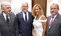 Príncipe Albert lidera delegação de Mônaco a SP