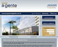 Agente se inscreve com bônus no quiz da Accor até dia 4