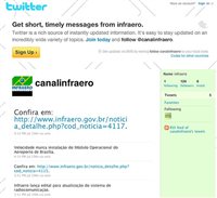 Infraero lança página oficial no Twitter