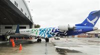Pluna apresenta primeiro de três Bombardier CRJ900