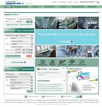 Korean Air lança website em português