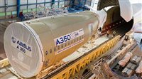 Airbus entrega fuselagem traseira de novo avião