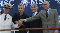 Xuxa batiza o MSC Fantasia em Santos (SP)