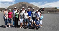 Top parceiros Aeromexico visitam Teotihuacan