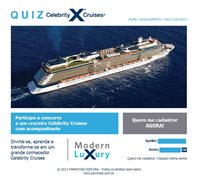 Celebrity Cruises inicia quiz no Portal PANROTAS