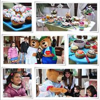 Personagens de parque em Gramado (RS) animam café infantil em hotel