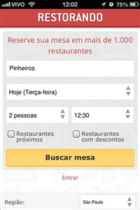 Aplicativo auxilia em busca e reservas de restaurantes