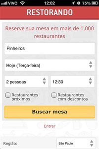 Aplicativo auxilia em busca e reservas de restaurantes