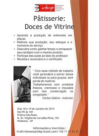 Estão abertas inscrições para Curso Doces de Vitrine (SP)