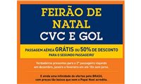 Feirão da CVC: 2º pax grátis ou com 50% de desconto