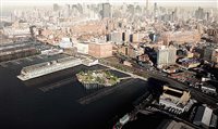 Nova York terá parque em ilha artificial sobre rio Hudson