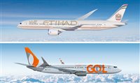 Gol venderá passagens da Etihad em seus canais