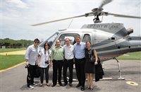 Mobility finaliza campanha com voo de helicóptero no RJ