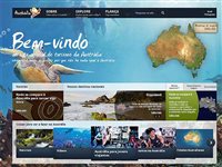 Turismo da Austrália lança nova versão de website