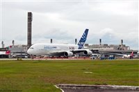 Airbus 380 passa pelo Rio na turnê sul-americana