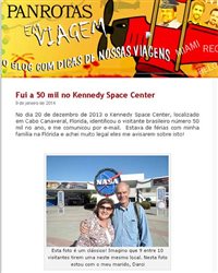 Helô Prass é brasileira 50 mil no Kennedy Space Center