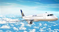 United incorpora Embraer a rotas regionais nos EUA
