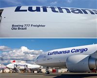 Lufthansa Cargo recebe B777 batizado de Olá Brazil