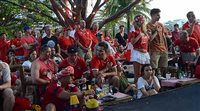 Classificada, Suíça faz festa no Rio; veja fotos