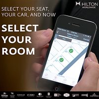 Hilton permite check-in e seleção de quartos por aplicativo