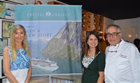Veja fotos do evento da Crystal Cruises com o trade
