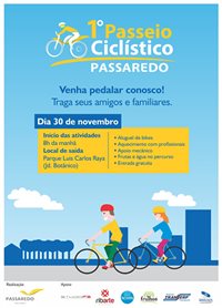 Passaredo promove passeio de bike em Ribeirão Preto (SP)