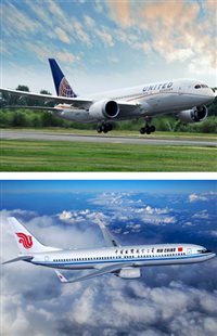 United e Air China assinam acordo para ampliar codeshare