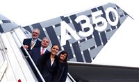 Veja fotos da visita de Claudia Sender ao A350, em SP