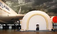 Airbus lança hangar inflável em manutenção de aeronaves