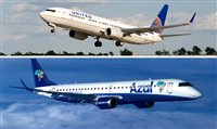 Azul passa a comercializar destinos da United Airlines