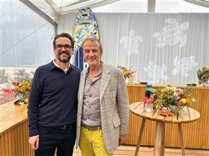 Mathieu Sauleau e Roland Herlory, COO e CEO da Vilebrequin, respectivamente