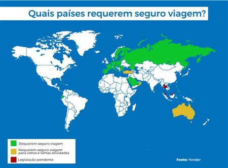 Seguro viagem: quais países exigem o serviço para os turistas?