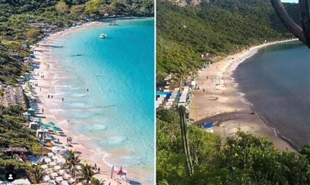 Chuva deixa praias de Arraial do Cabo impróprias para banho