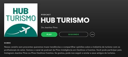 Podcast Hub Turismo aposta na volta dos eventos
