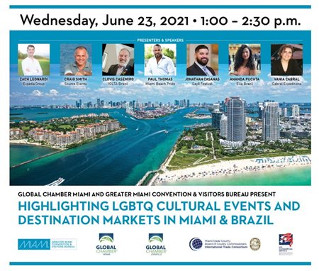 Miami e Escritório Comercial dos EUA apoiam webinar no Pride Month