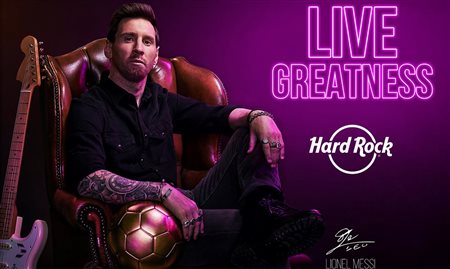 Hard Rock apresenta Messi como estrela da campanha de 50 anos