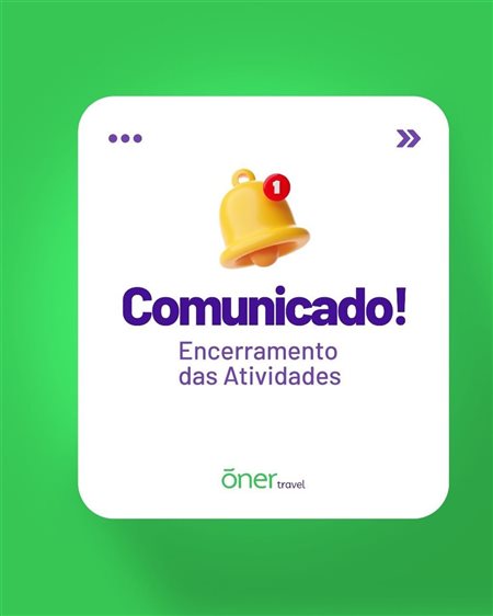 Oner Travel encerrará suas atividades em fevereiro
