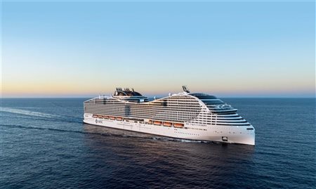 MSC World Europa começa a navegar pelo Mediterrâneo