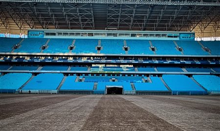 Veja imagens da Arena do Grêmio após a enchente