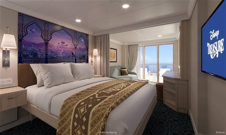 DCL conclui instalação de cabines no navio Disney Treasure; veja fotos