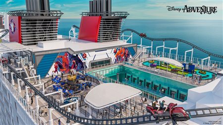 Disney Adventure ostentará a primeira montanha-russa da Disney Cruise Line