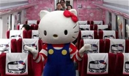 Taiwan tem trem turístico inspirado na Hello Kitty