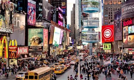 Times Square, em Nova York, terá Réveillon para vacinados