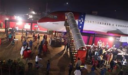 Aeronave A320 se transforma em restaurante na Índia