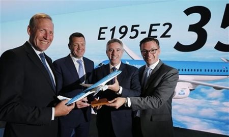KLM confirma pedido de E195-E2 e adiciona 6 aeronaves