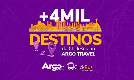 Argo oferece catálogo da ClickBus para viajantes corporativos