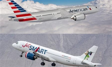 Chile aprova acordo de codeshare entre American Airlines e Jetsmart