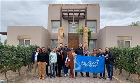 Aerolíneas leva parceiros para visitas a vinícolas em Mendoza