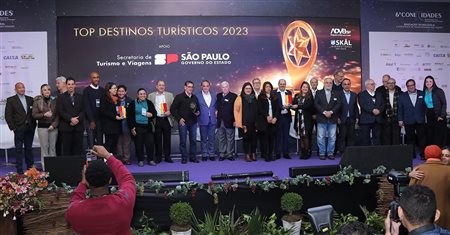 Top Destinos Turísticos 2023 em São Paulo; veja vencedores